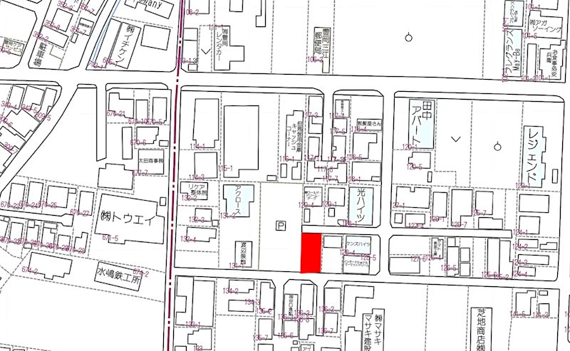 菊池様庄境の土地 間取図・土地図