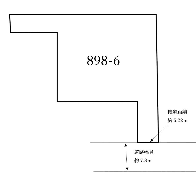日高町野々庄の土地 間取図・土地図