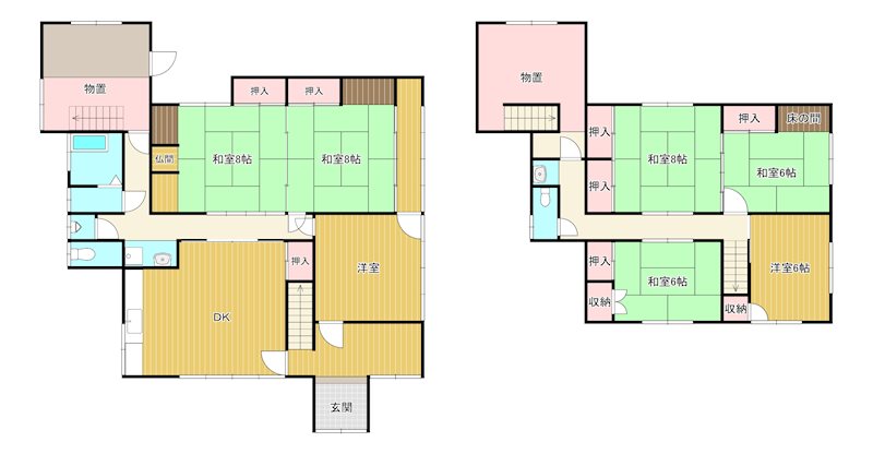 兵庫県養父市大屋町中 間取図・土地図