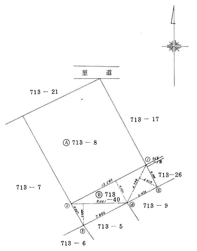 竹野町竹野の土地 間取図・土地図