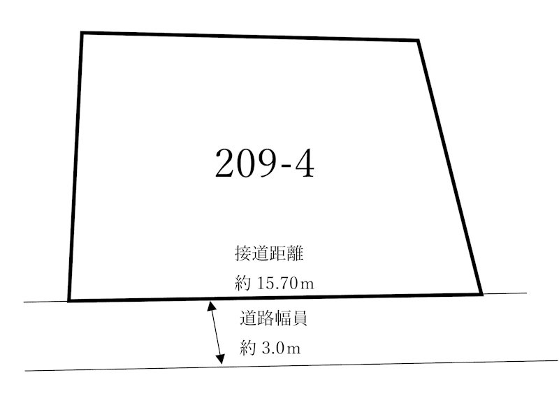 桜町の土地 間取図・土地図