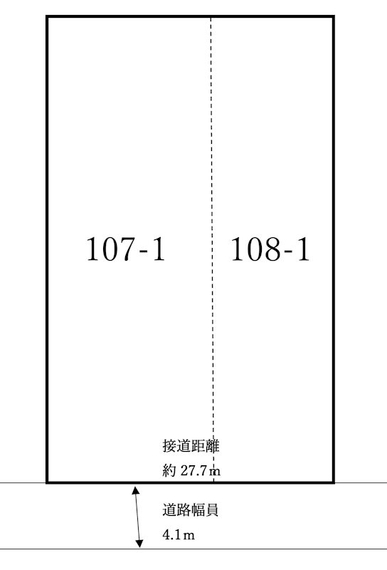 日高町国分寺の土地 間取図・土地図