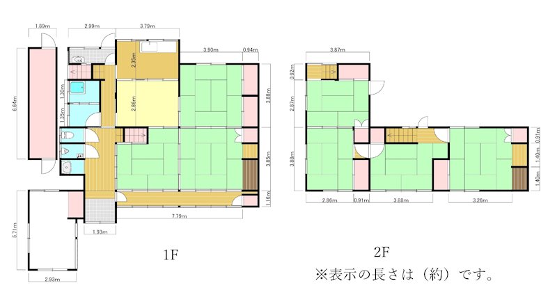 正法寺の戸建て 間取図・土地図