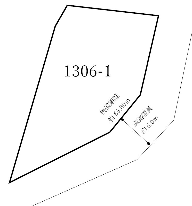 戸牧の土地 間取図・土地図