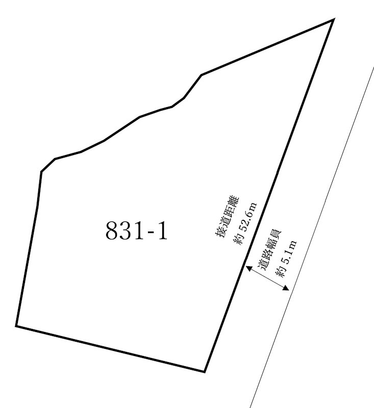 香美町香住の戸建て 間取図・土地図