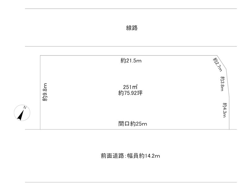 京都府福知山市前田 間取図・土地図