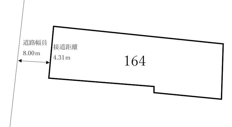 出石町川原の土地 間取図・土地図