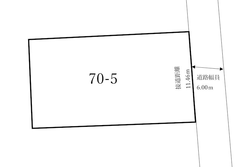 九日市下町の土地 間取図・土地図