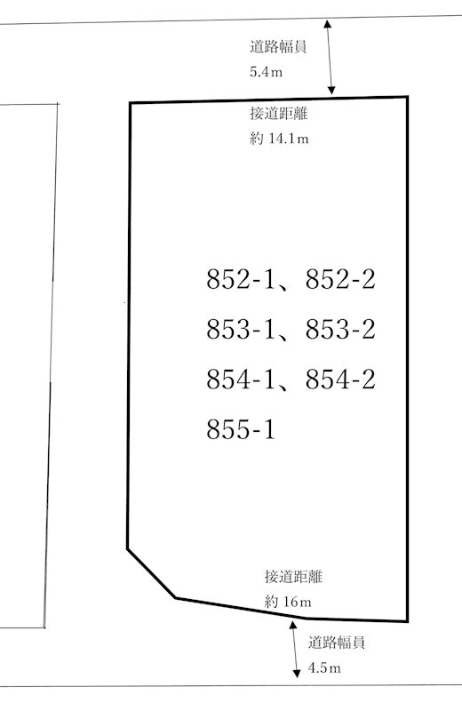 出石町谷山の土地 間取図・土地図