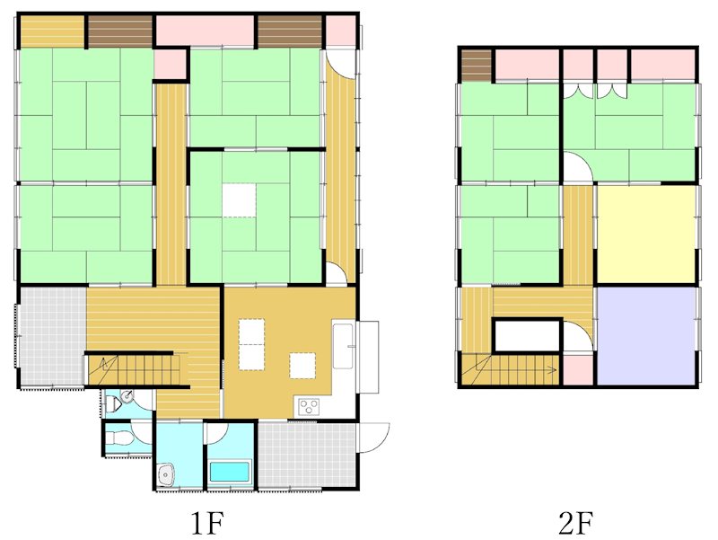 出石町町分の中古物件 間取図・土地図