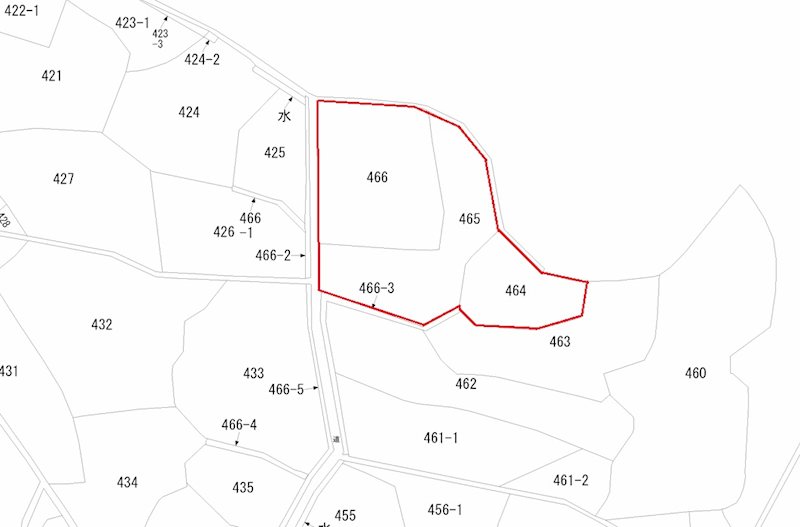 兵庫県朝来市和田山町筒江 間取図・土地図