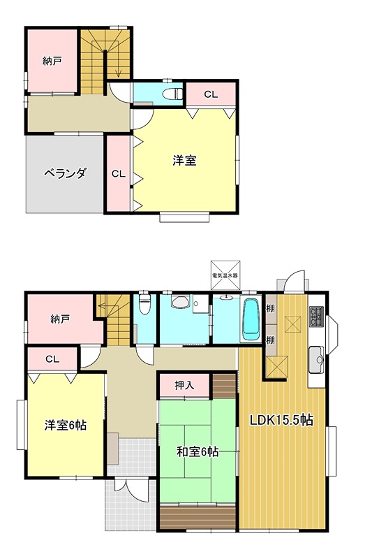 兵庫県朝来市山東町矢名瀬町 間取図・土地図