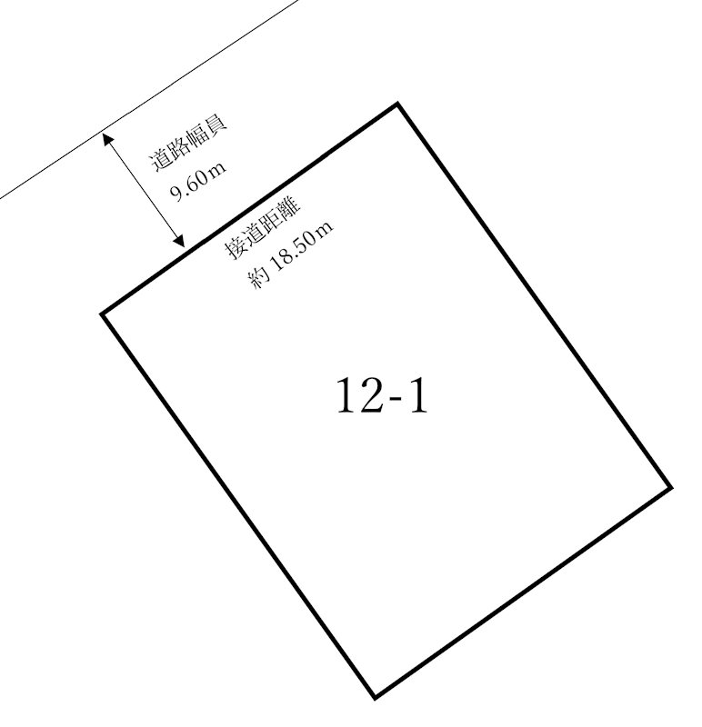 小田井町の土地 間取図・土地図