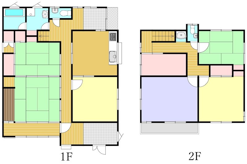 幸町の戸建 間取図・土地図