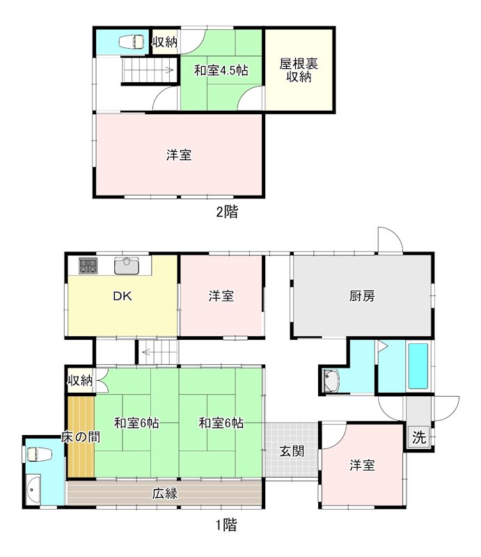 京都府船井郡京丹波町大迫樫ノ鼻15番1 間取図・土地図
