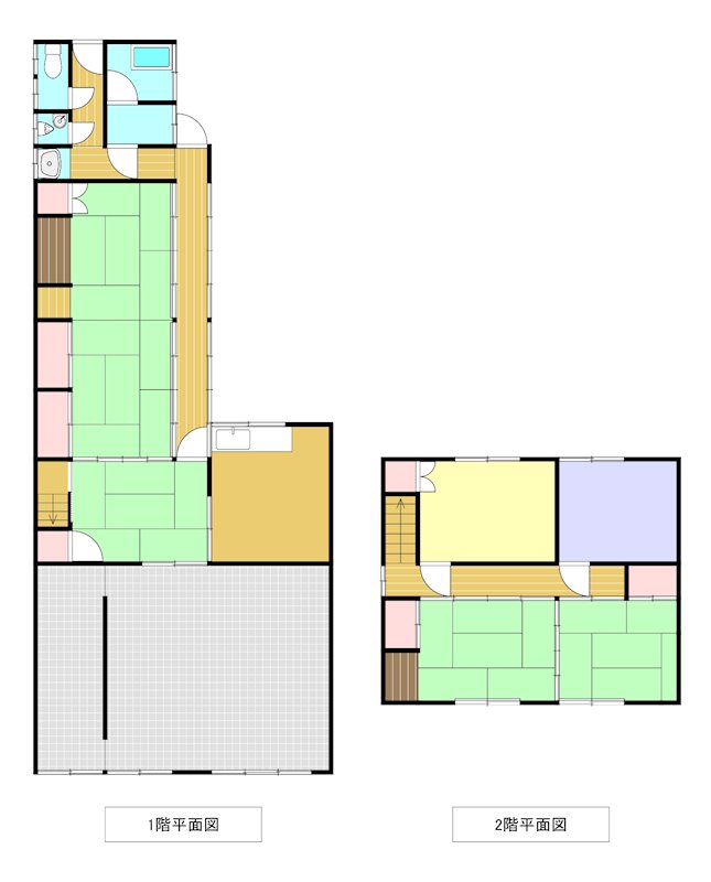九日市中町の土地 間取図・土地図