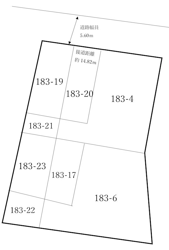塩津町の土地 間取図・土地図