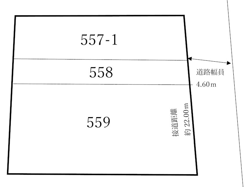 出石町鳥居の土地 間取図・土地図