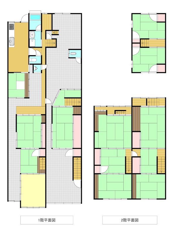 豊岡市泉町戸建て 間取図・土地図