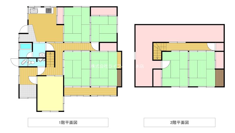 庄境の戸建て 間取図・土地図