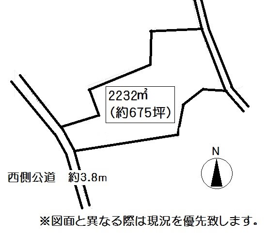 高松市牟礼町売り土地 間取り図
