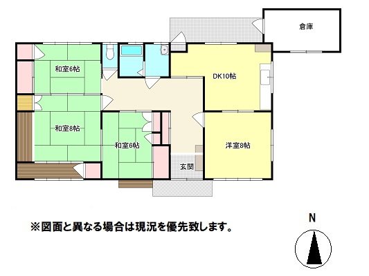 高松市香西北町中古戸建 間取り図