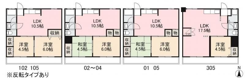 ヴェルヴィル木太 間取り図