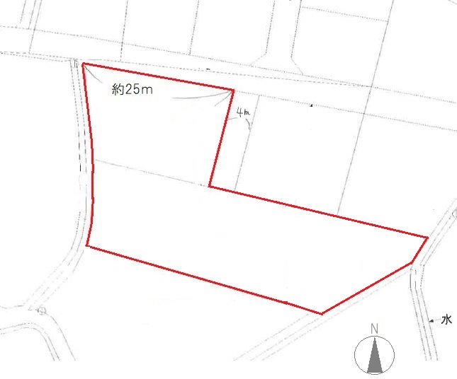 高松市田村町売り土地 間取り図