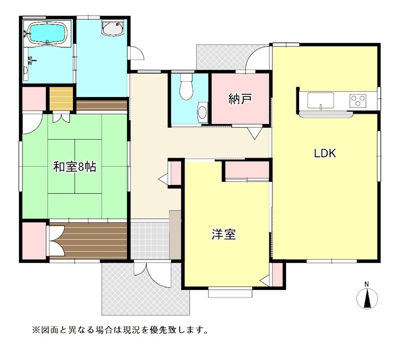 さぬき市志度中古戸建 間取り図