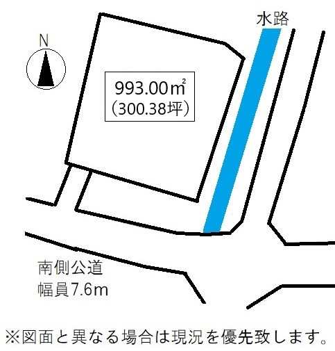木田郡三木町池戸売り土地 間取り図