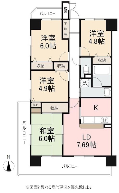 ダイアパレスラミューズ太田 201号室 間取り