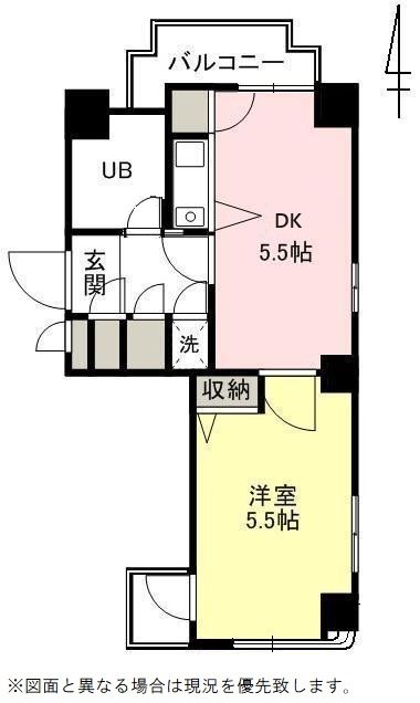 ダイアパレス中央町 602号室 間取り図