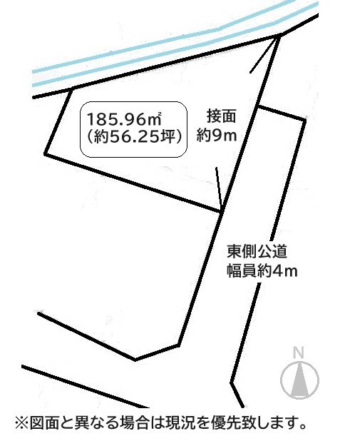 高松市香川町売り土地 間取り図