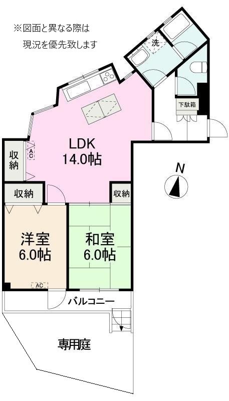 ファインコートビッグワン松島 間取り図
