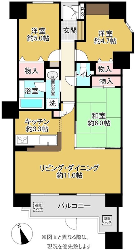 ファミール松島町 間取り図