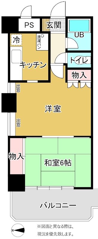 ダイアパレスパークサイド栗林 間取り図