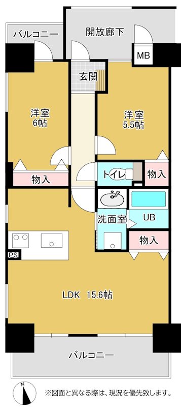 アルファライフ栗林駅北 間取り