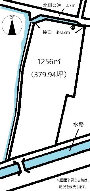 高松市川部町売り土地 間取り