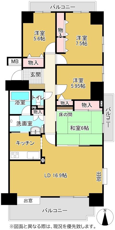 ダイアパレス茜町インタースクエア参番館　 1117号室 間取り図