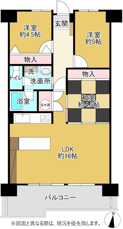 アイランドコート郷東町 間取り図