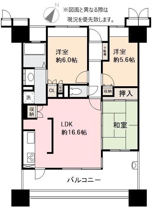 サーパス高松駅前フレシアサンポート 間取り図