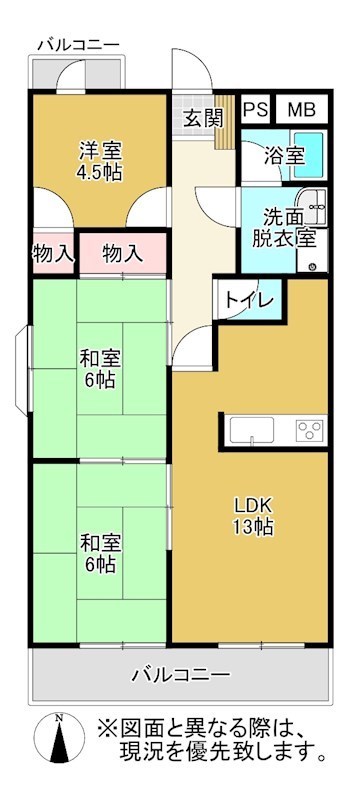 エーブル木太 間取り図