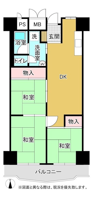 労住協第14ビル西宝町マンション 間取り図