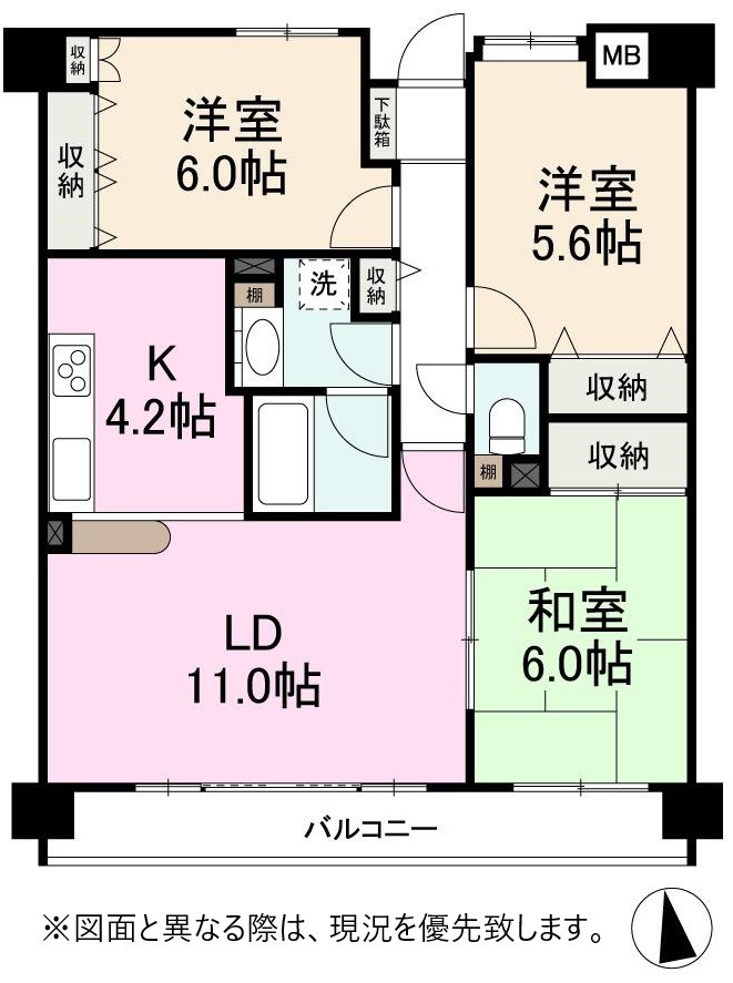 ファミール桜町 間取り図