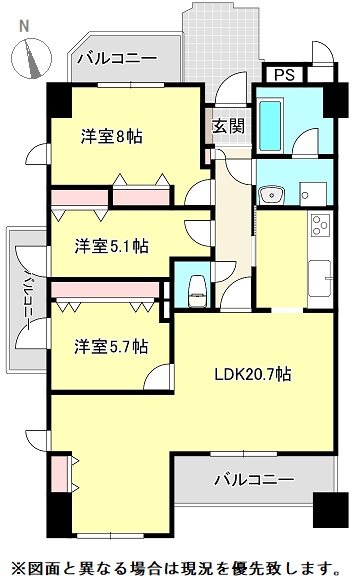 アルファガーデン番町Ⅱ 間取図・土地図