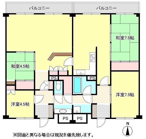 イトーピア高松 間取図・土地図