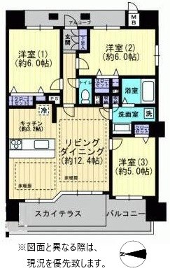 ロイヤルガーデン栗林公園前 間取り図