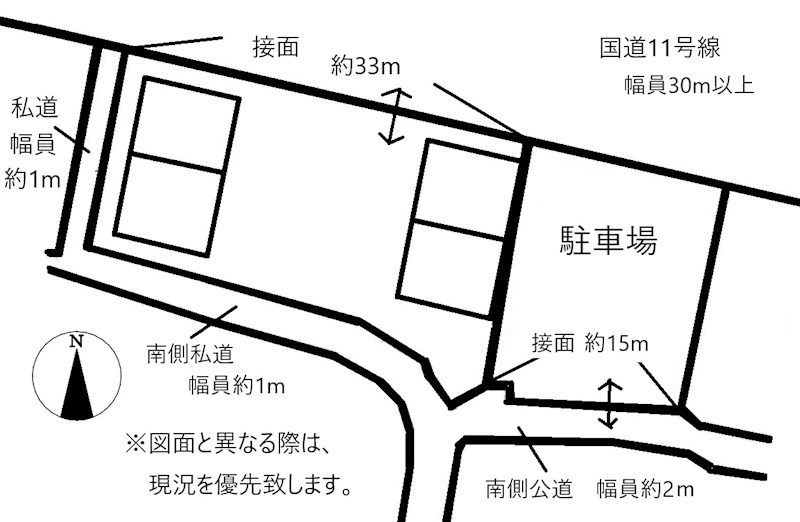 高松市六条町事務所 間取り図