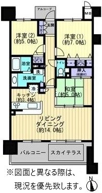 ロイヤルガーデン三条 間取図・土地図