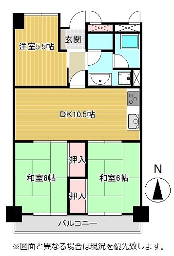 サニーコート高松 間取り図